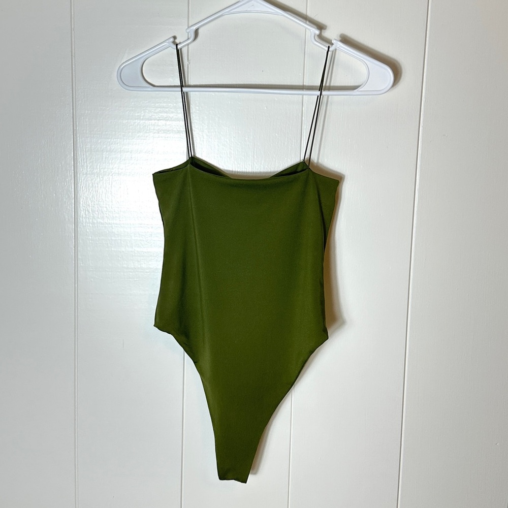 SHEIN Olive Green Kids Bodysuit